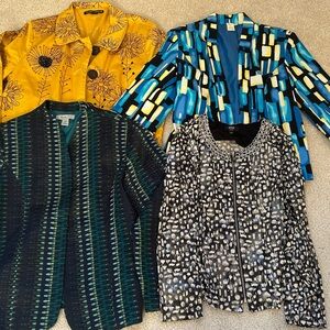 MSK Women's Blazers - Yellow, Blue, Green, Black